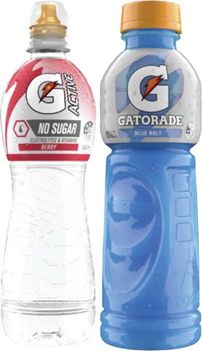 Gatorade Sports Drink or G Active Water 600mL