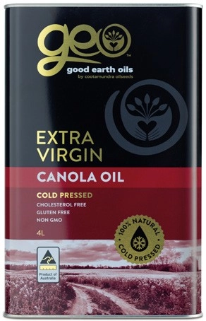 Good Earth Oils Extra Virgin Canola Oil 4 Litre