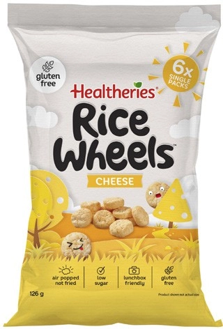 Healtheries Rice Wheels Snacks 6 Pack 126g