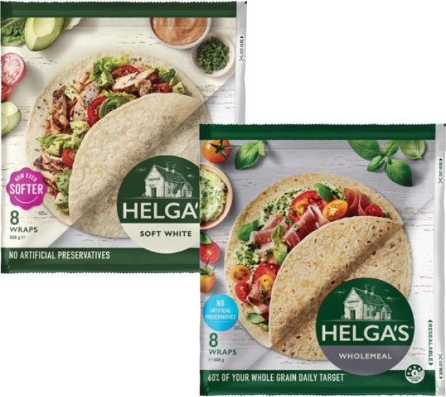 Helga's Wraps 445g-508g