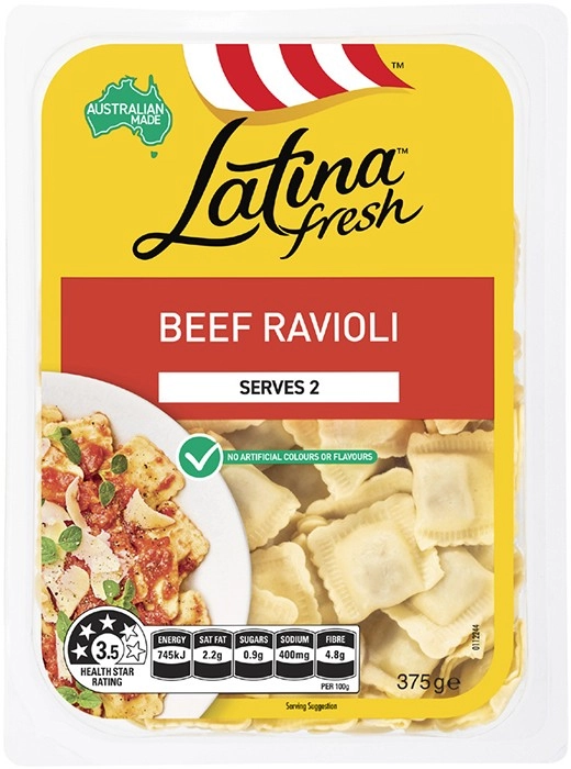 Latina Beef Ravioli 375g