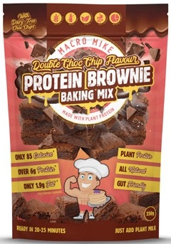 Macro Mike Double Choc Chip Protein Brownie Baking Mix 250g