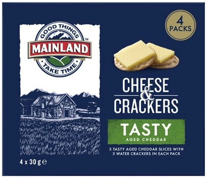 Mainland On the Go Tasty Cheese & Crackers 4x30g