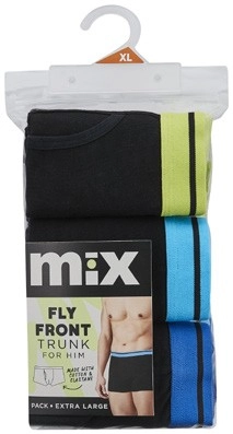 Mix Men's Fly Front Trunk 3 Pack