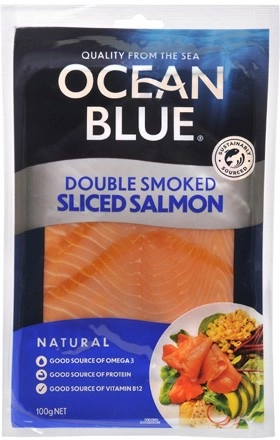 Ocean Blue Double Smoked Salmon 100g