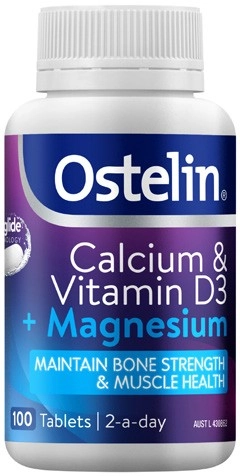 Ostelin Calcium & Vitamin D3 + Magnesium Tablets 100 Pack^