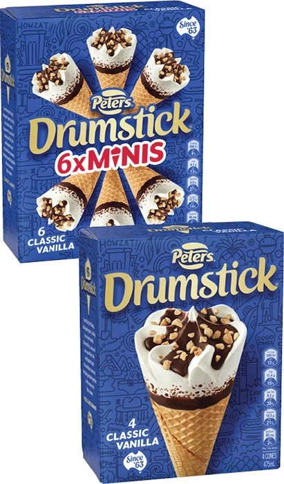 Peters Drumstick 4 Pack-6 Pack 475mL-490mL