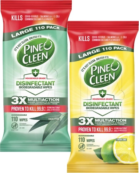 Pine O Cleen Disinfectant Wipes 110 Pack