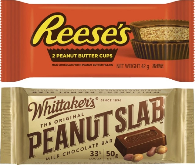 Reese's Chocolate Cups 39g or Whittaker's Chocolate Slab 45g-50g