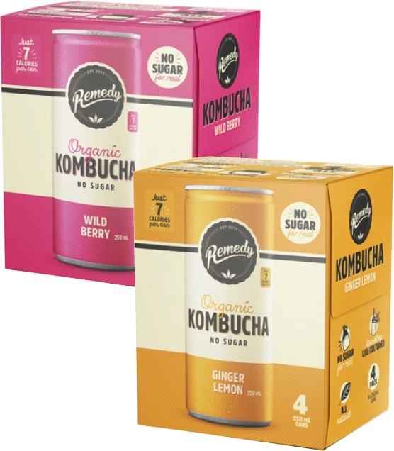 Remedy Kombucha 4x250mL