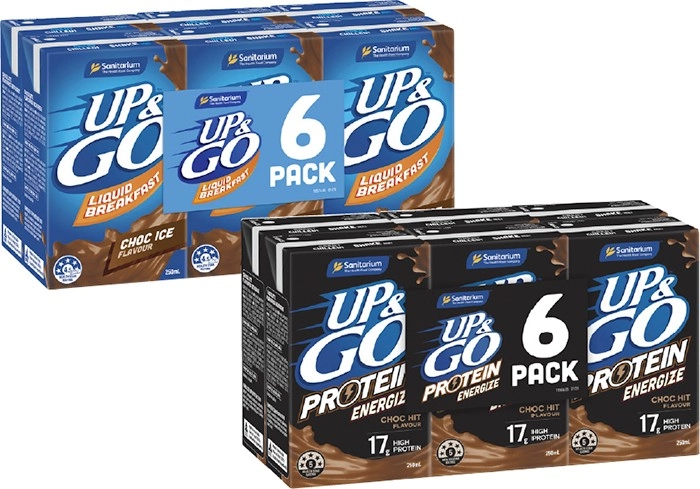 Sanitarium Up&Go Liquid Breakfast 6x250mL