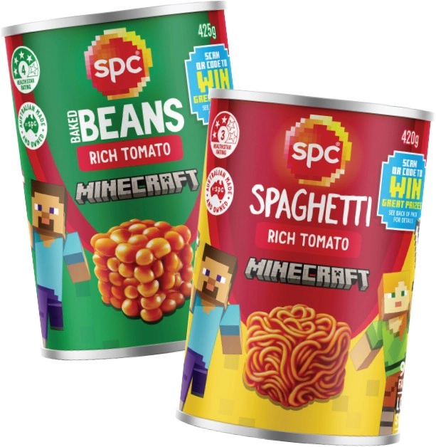 SPC Baked Beans or Spaghetti 420g-425g