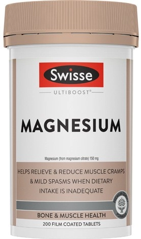 Swisse Ultiboost Magnesium Tablets 200 Pack^