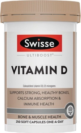 Swisse Ultiboost Vitamin D Capsules 250 Pack^