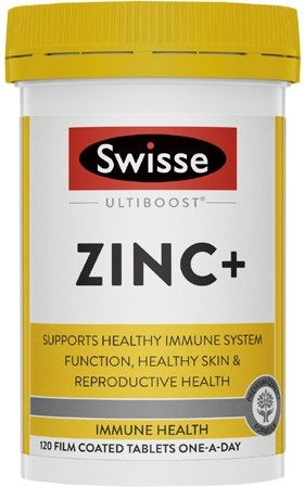 Swisse Ultiboost Zinc+ Tablets 120 Pack^