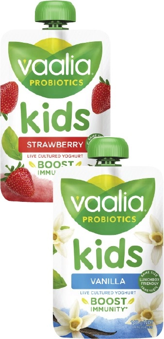 Vaalia Kids Probiotics Yoghurt Pouch 140g