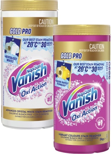 Vanish Napisan Oxi Action Gold Pro Stain Remover 2kg