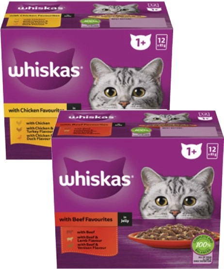 Whiskas Favourites Cat Food 12x85g