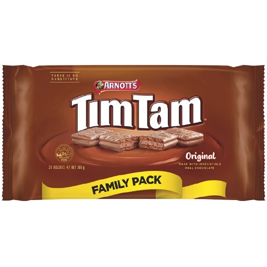 Arnott’s Tim Tam Original Family Pack Chocolate Biscuits 365g