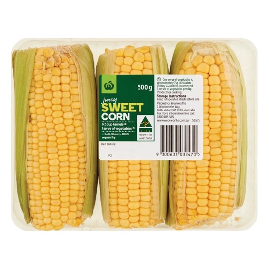 Australian Sweet Corn 500g Pack