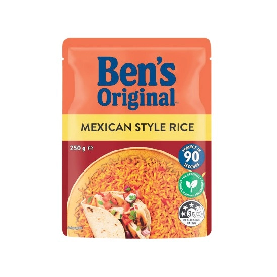 Ben’s Original Flavoured Microwave Rice 250g