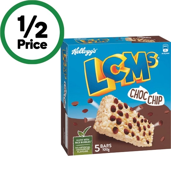 Kellogg’s LCMs Bars 100-110g Pk 5