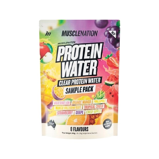 Muscle Nation Protein Water Pk 8 x 30g^