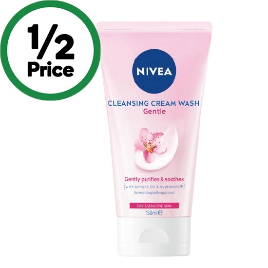 Nivea Gentle Cleansing Cream Face Wash Dry & Sensitive Skin 150ml