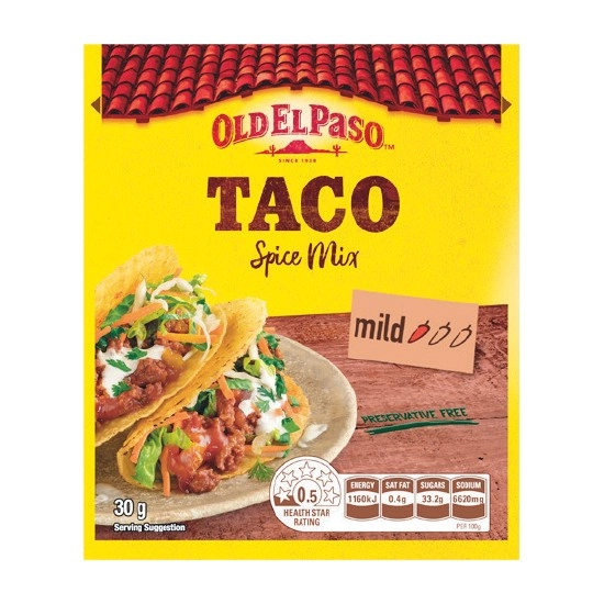 Old El Paso Seasonings 30-40g