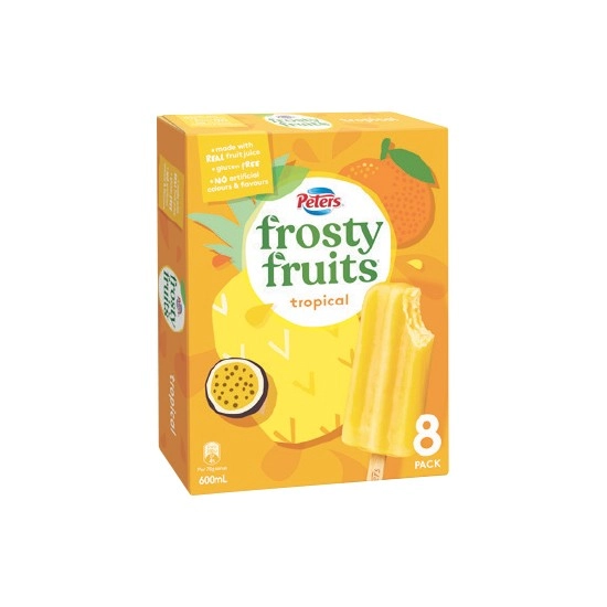 Peters Frosty Fruits 420-600ml Pk 6-8