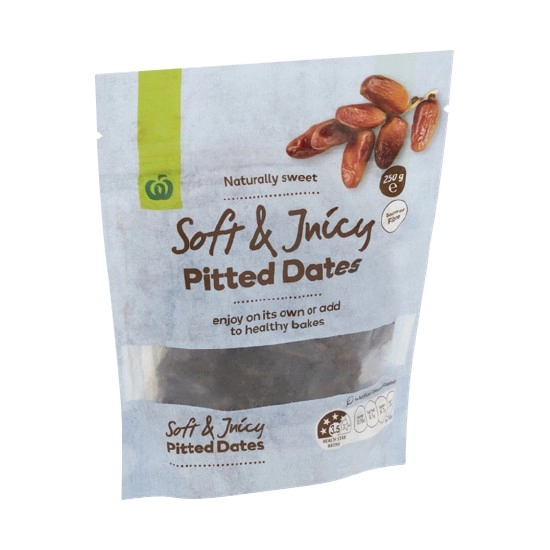 Woolworths Soft & Juicy Pitted Dates 250g