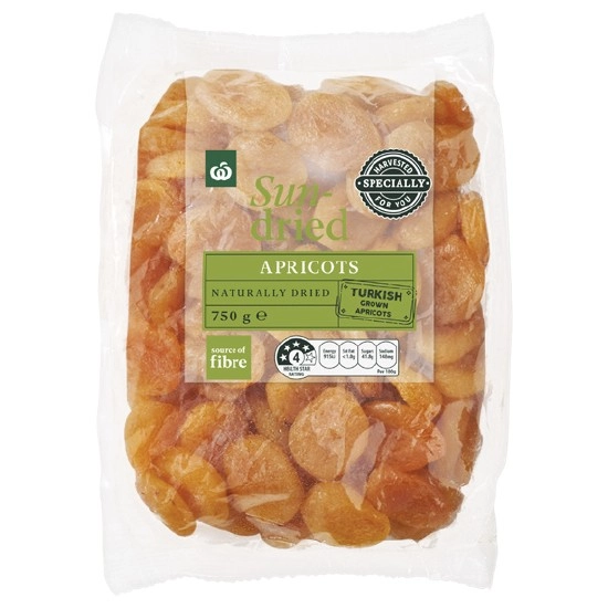 Woolworths Sun Dried Apricot 750g – Product of Turkey