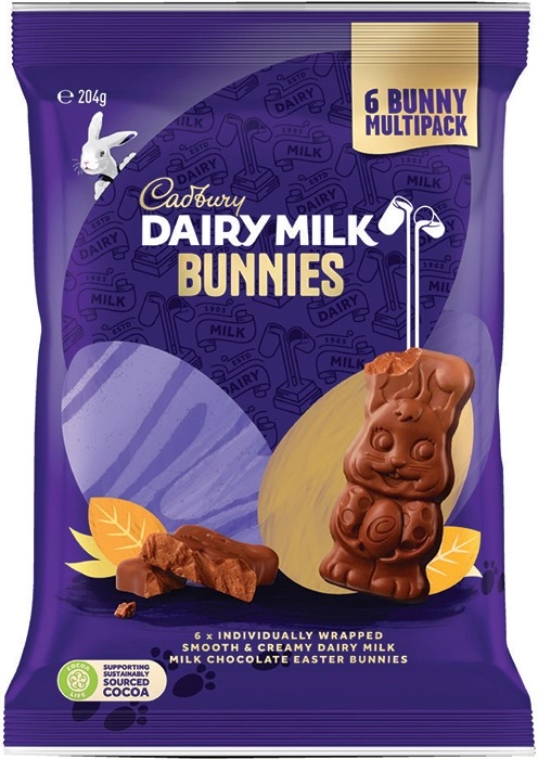 Cadbury Chocolate Bunnies Multipack 180‑204g Selected Varieties*