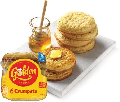 Golden Crumpet Rounds 6 Pack Selected Varieties