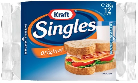 Kraft Cheese Singles Original Slices 12 Pack