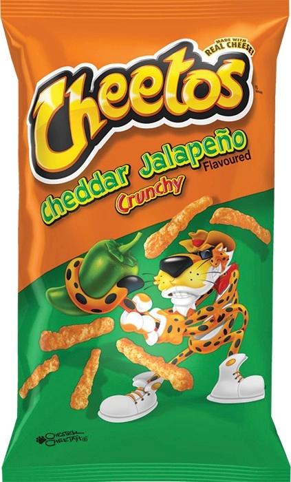 NEW Cheetos Crunchy Cheddar Jalapeño Cheese Flavored Snacks 250g