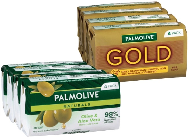 Palmolive Bar Soap 4x90g Selected Varieties