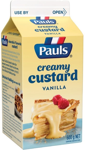 Pauls Vanilla Custard 600g Selected Varieties