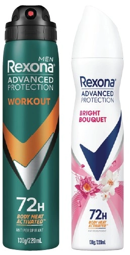 Rexona Advanced Protection Antiperspirant Spray 220mL Selected Varieties