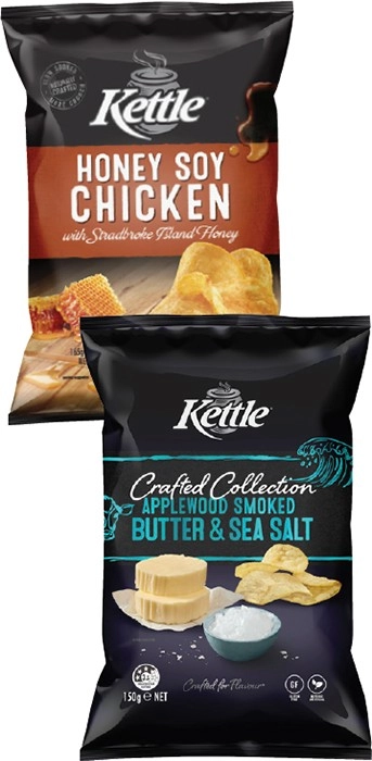 Kettle Potato Chips 150‑165g Selected Varieties