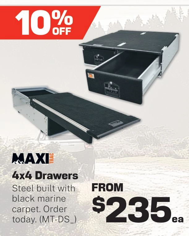 MaxiTrac 4x4 Drawers