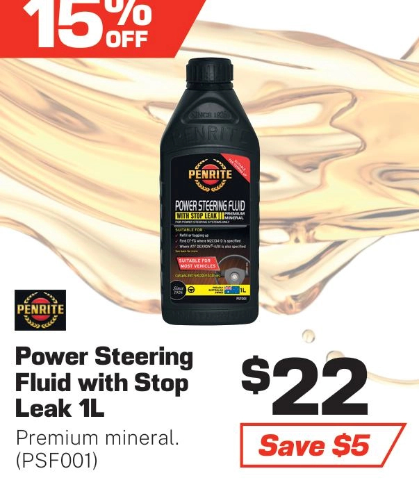 Penrite Power Steering Fluid 1L - PSF001