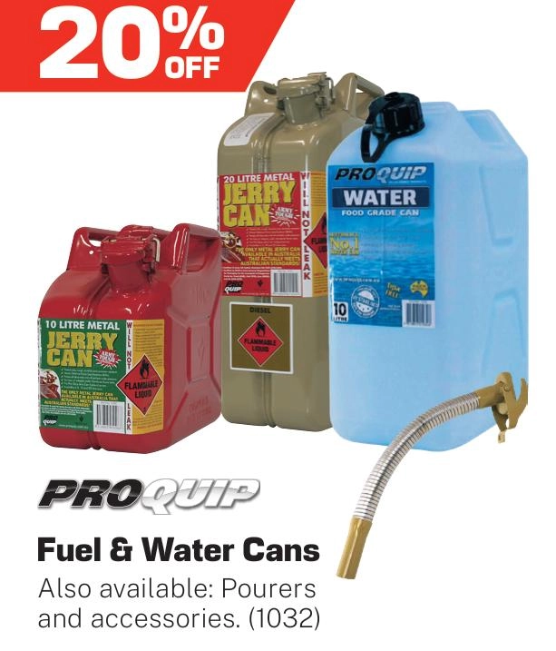 Proquip Fuel & Water Cans