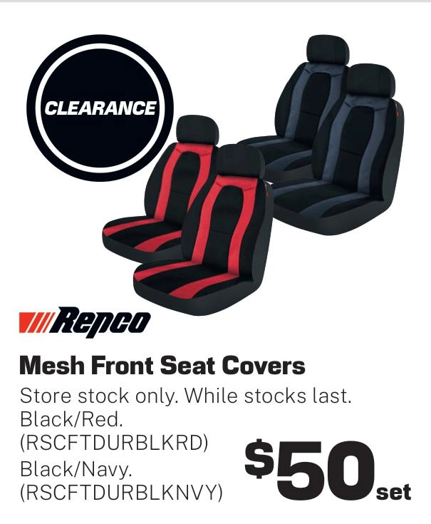 Repco Mesh Front Seat Covers