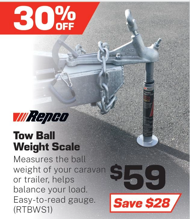 Repco Tow Ball Weight Scale - RTBWS1