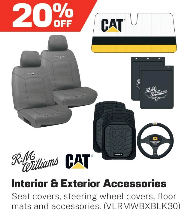 RM Williams, Caterpillar Interior & Exterior Accessories