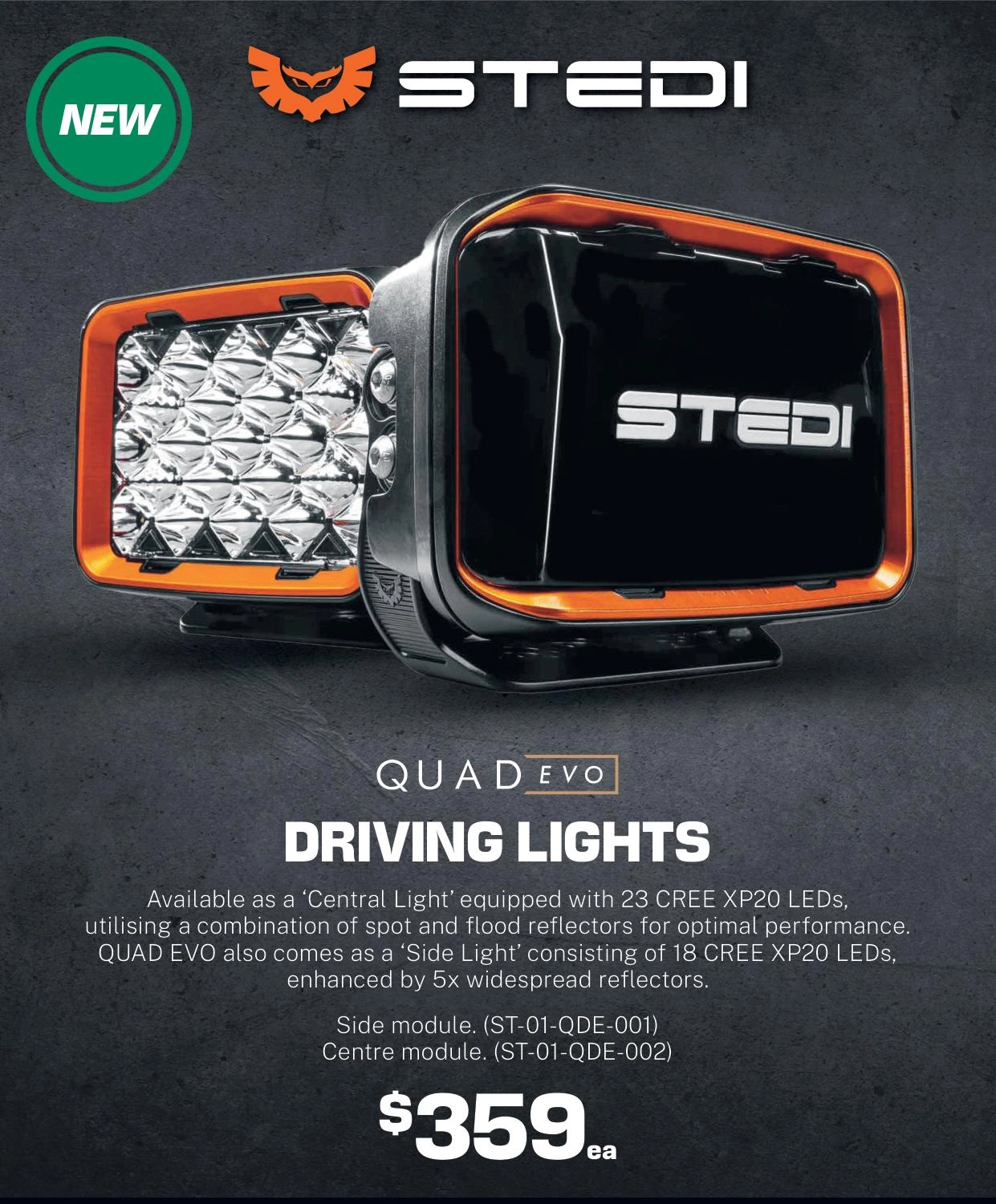 Stedi Quad Evo Driving Lights