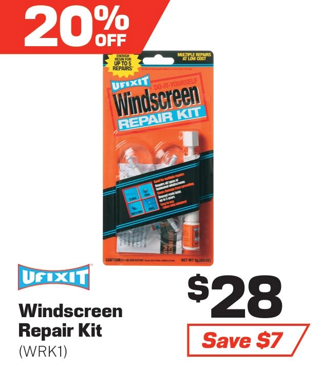 Ufixit DIY Windscreen Chip Repair Kit - WRK1