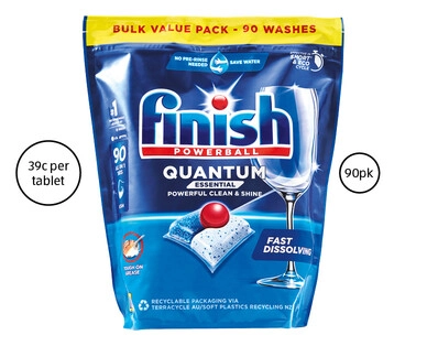 Finish Powerball Quantum Dishwasher Tablets 90pk