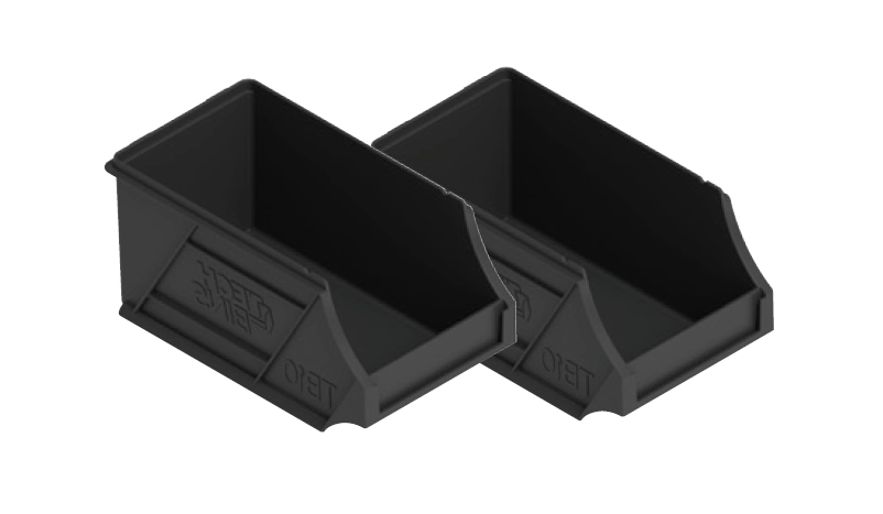 No. 20/ No. 10 Black Tub Tech Tray